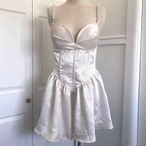 Fashion Nova Dresses & Skirts - Fashion Nova Pearly Girl Satin Mini Dress
